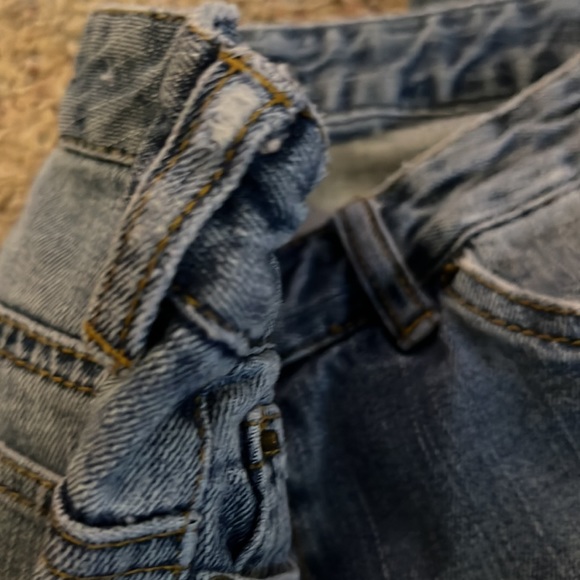 {MICHAEL KORS} Size 4 Boot-cut studded MK Back Pocket Light Blue Denim Blue Jean - Picture 10 of 12